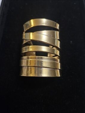 Ann Taylor-Gold Multi-Band Statement Cuff